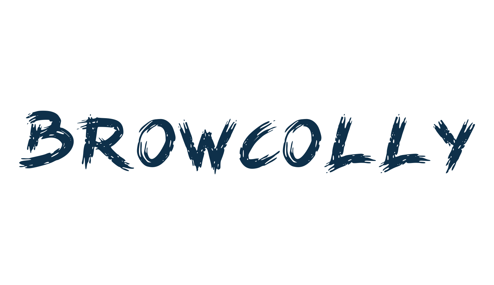 Browcolly, brush font preview