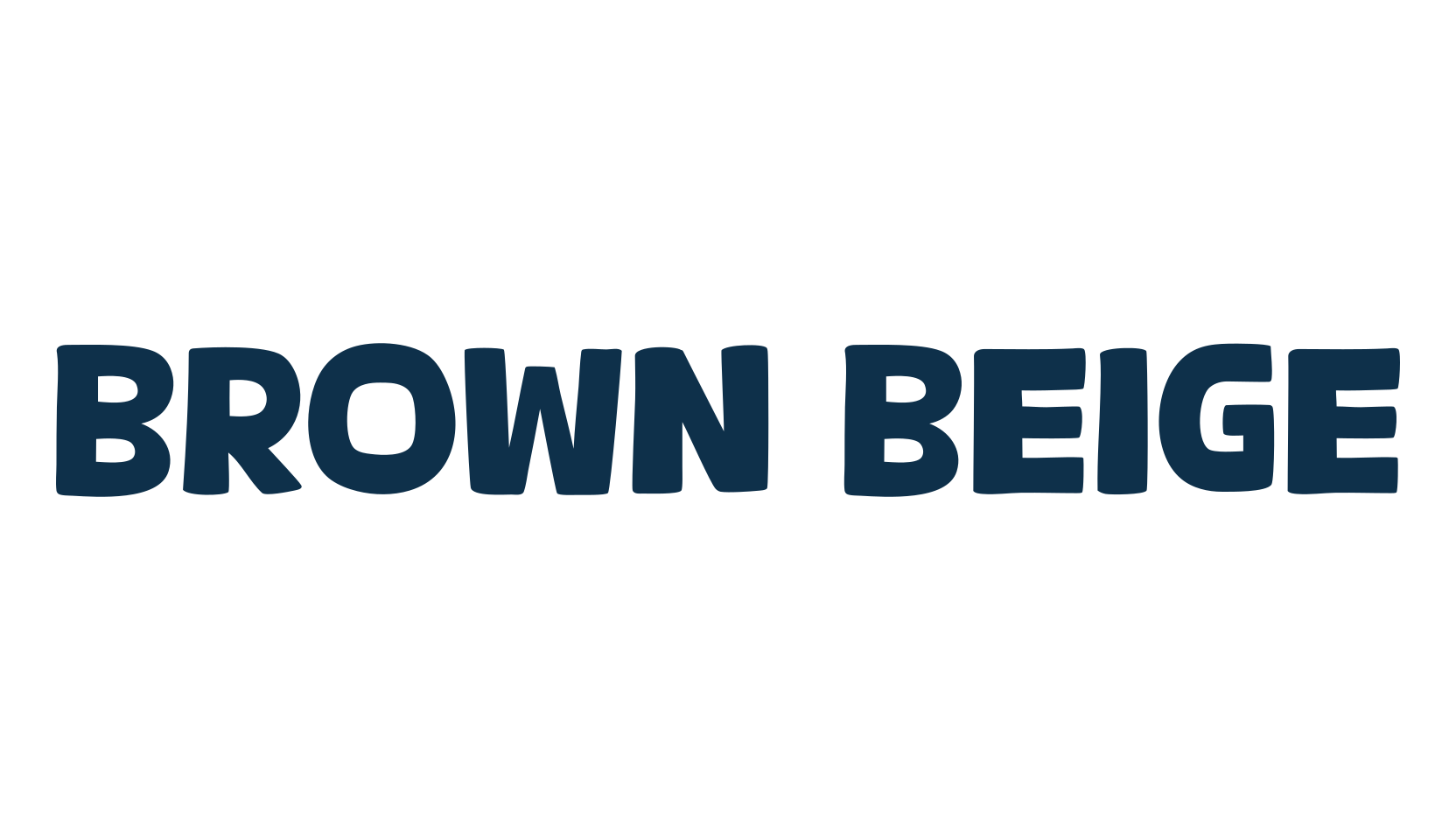 Brown Beige, cartoon font preview
