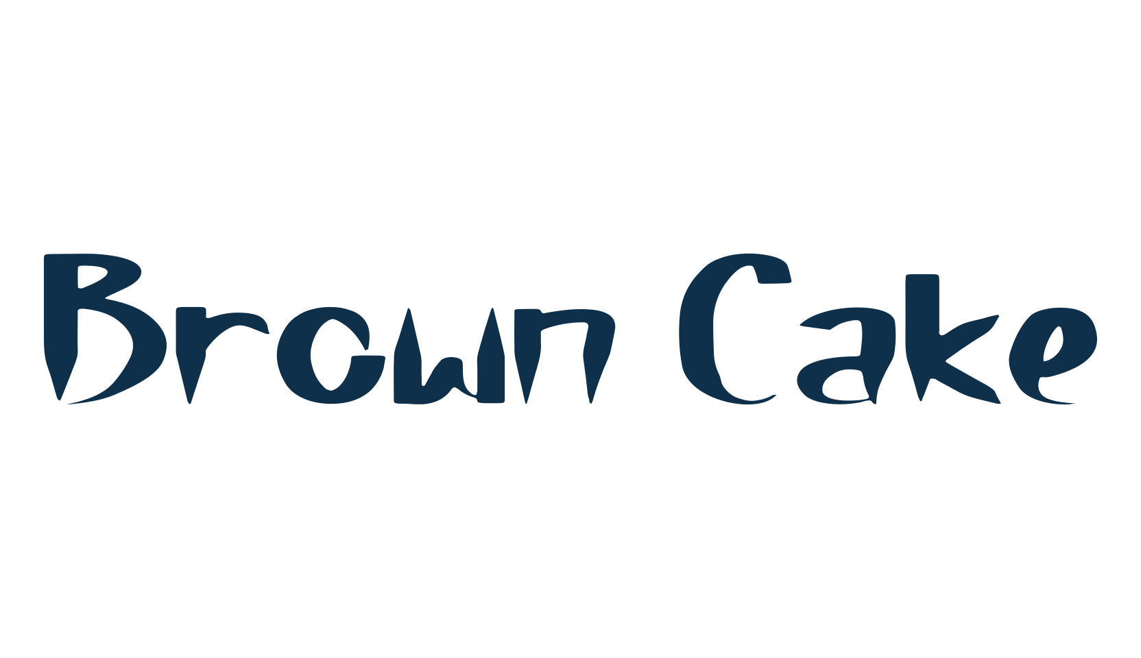 Brown Cake (brown-cake), fancy decorative font preview