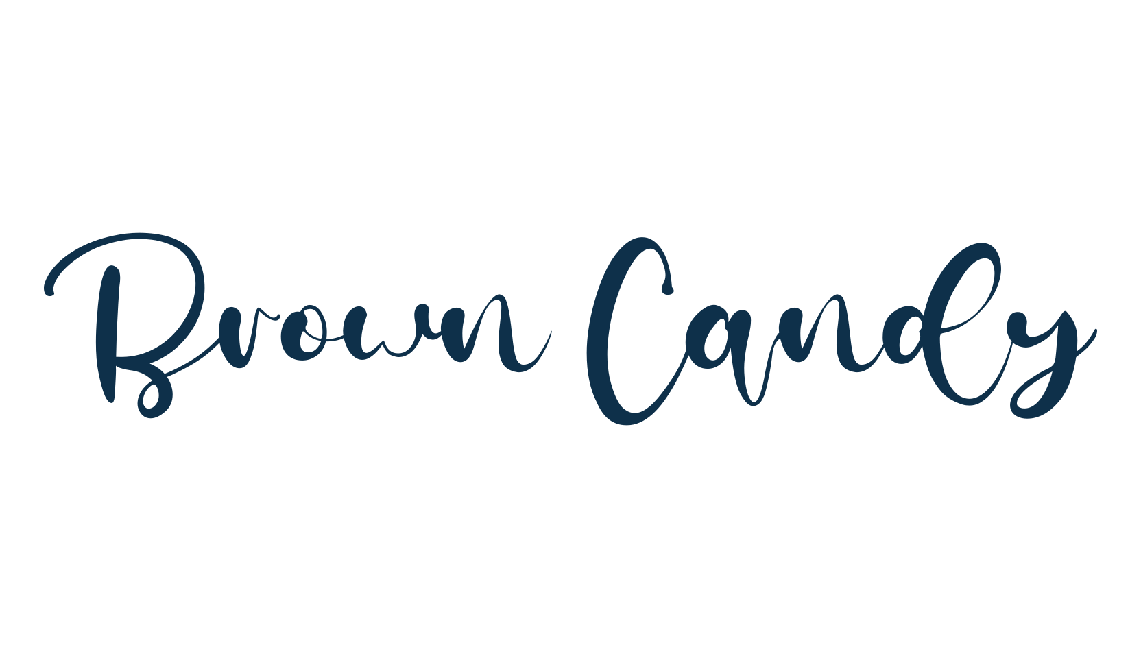 Brown Candy, script calligraphy fancy decorative font preview