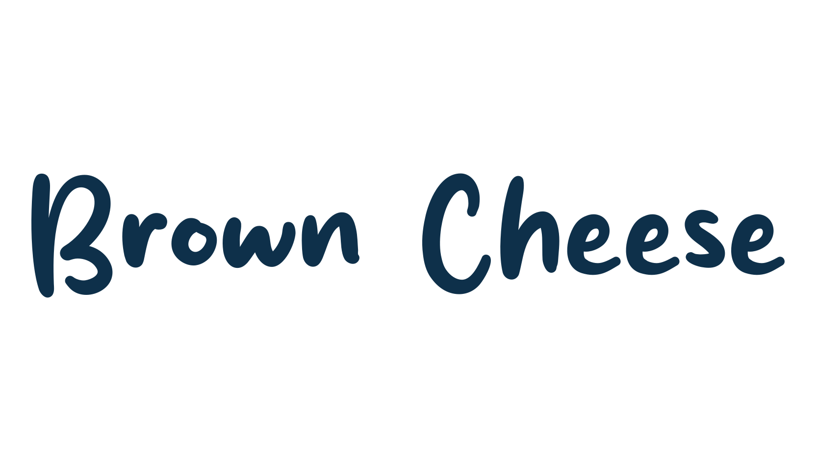 Brown Cheese, handwriting font preview