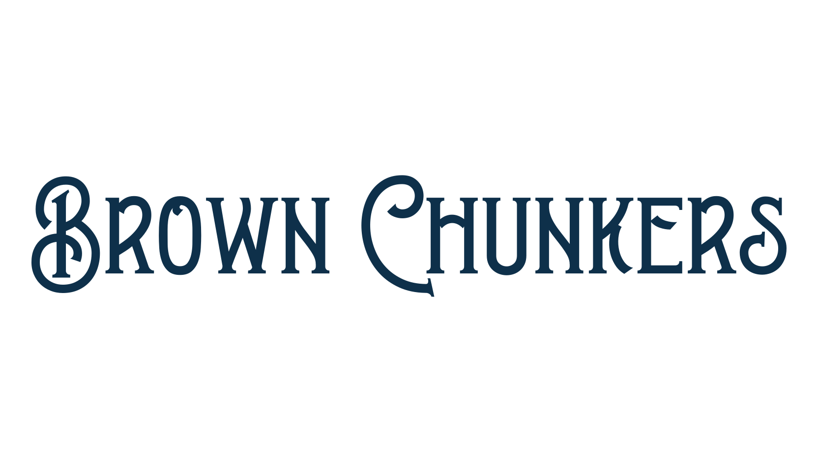 Brown Chunkers, retro font preview