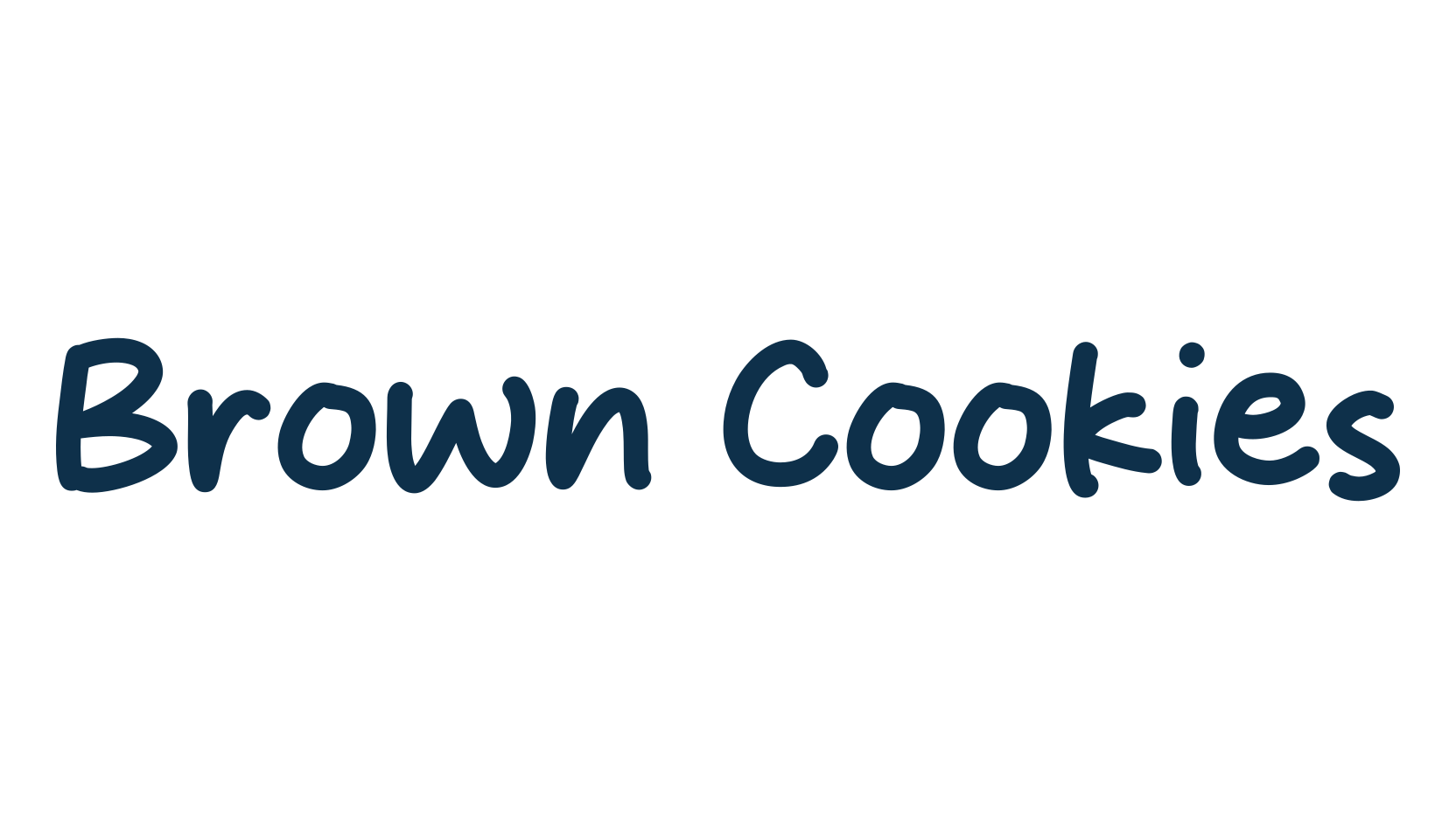 Brown Cookies, script handwritten fancy decorative calligraphy font preview