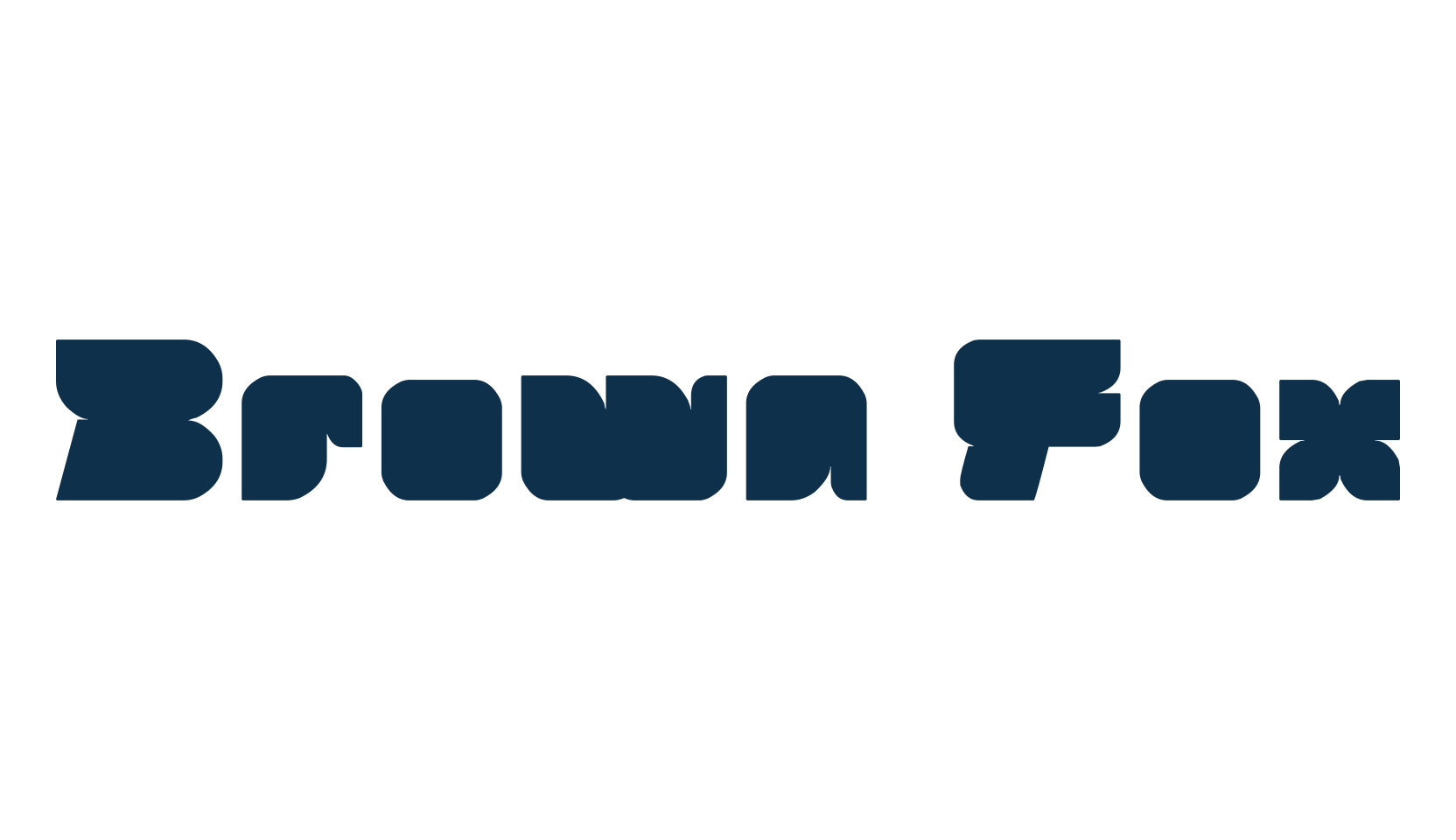 Brown Fox (brown-fox), various font preview