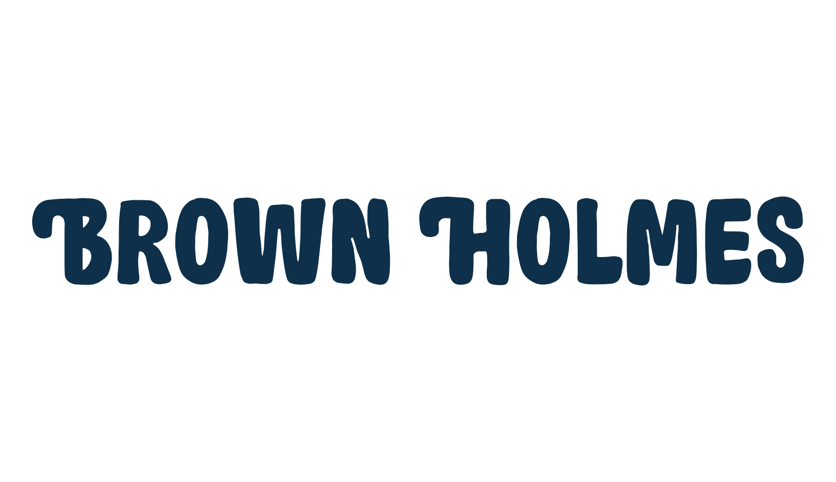 Brown Holmes, fancy groovy decorative font preview