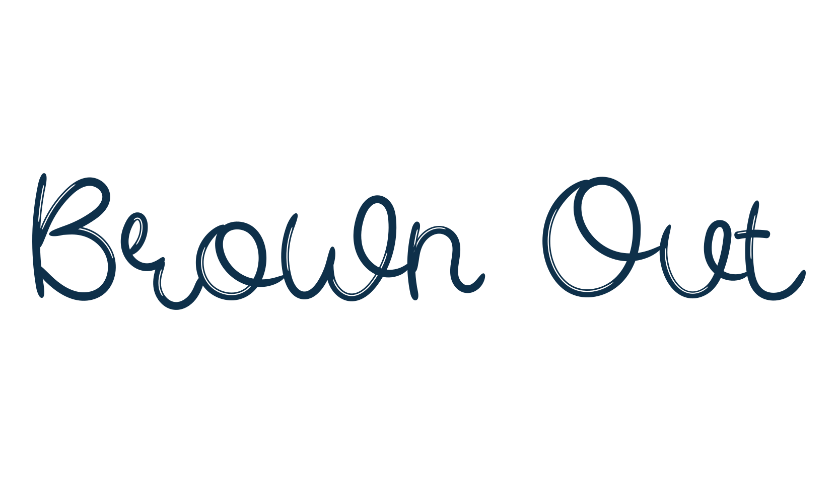 Brown Out, script brush fancy decorative calligraphy font preview