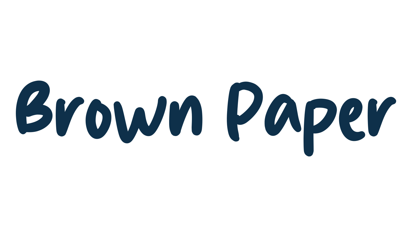 Brown Paper, script handwritten fancy decorative calligraphy font preview