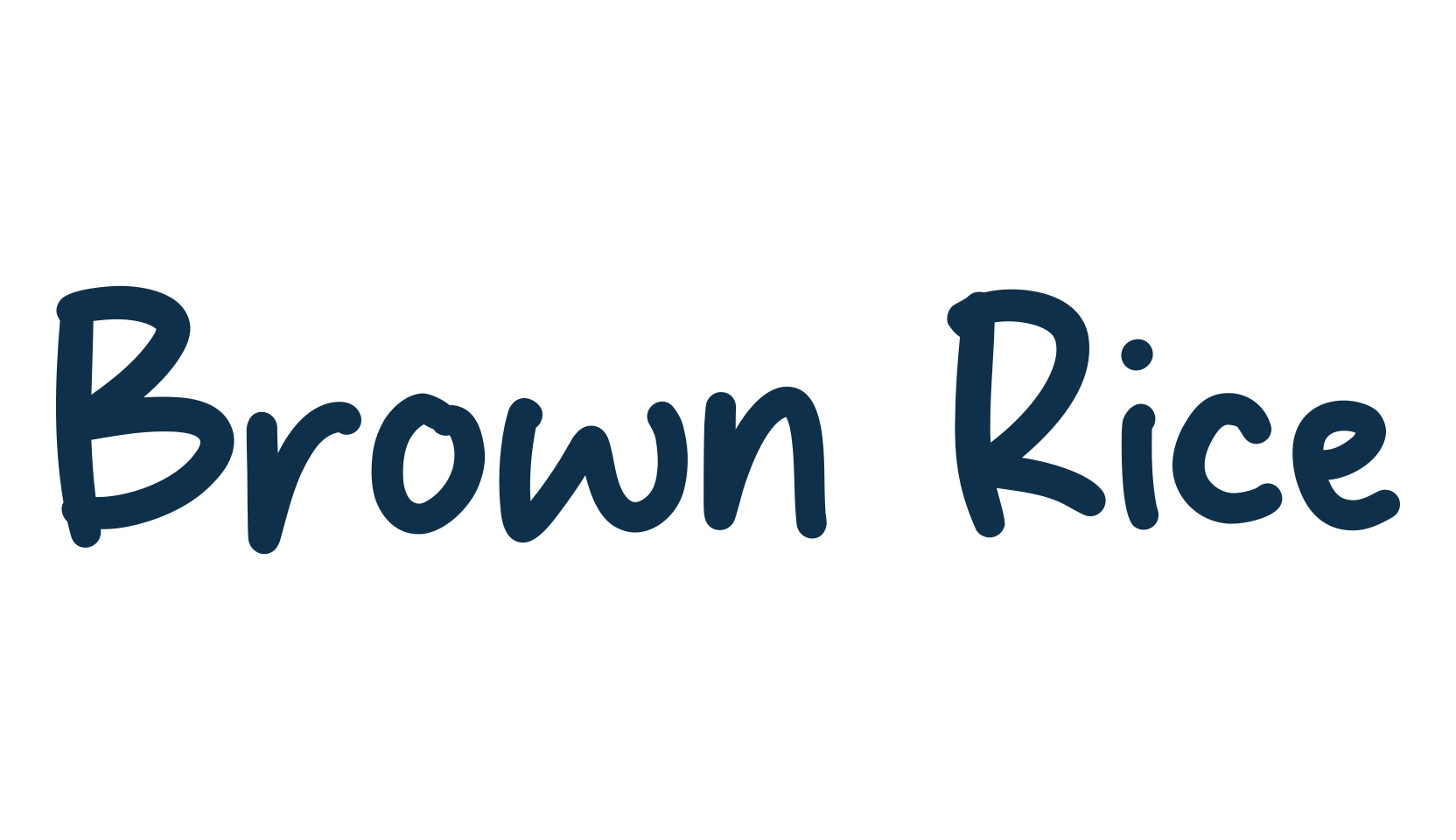 Brown Rice, script handwritten fancy decorative calligraphy font preview