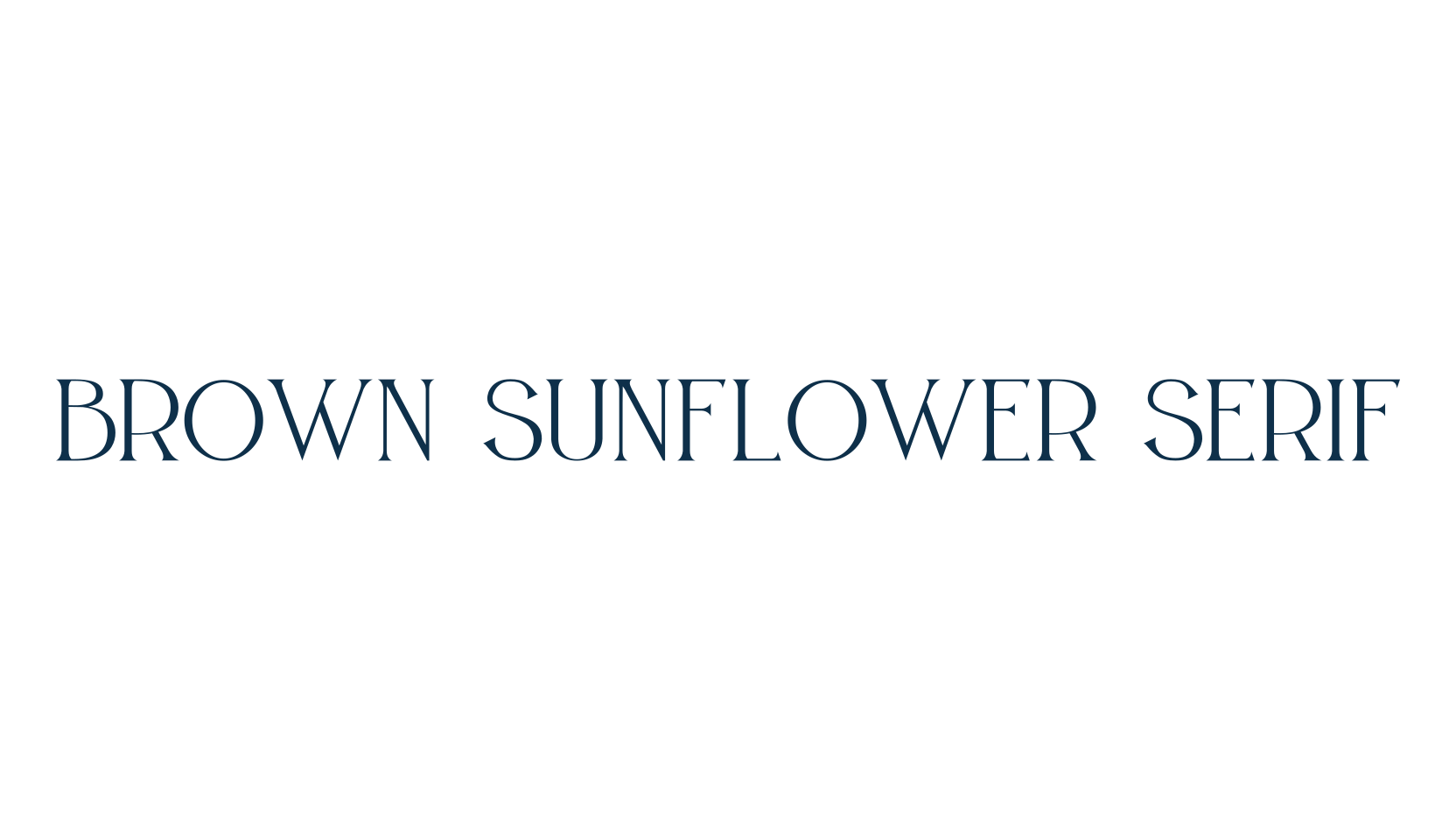 Brown Sunflower Serif, serif font preview