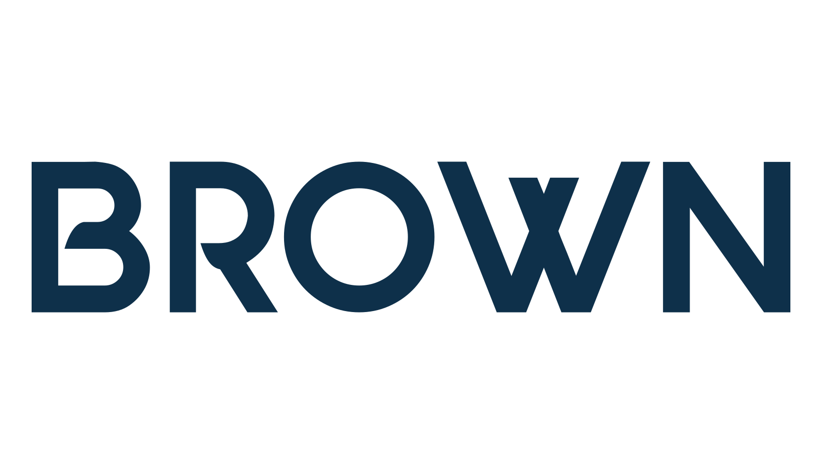 Brown, basic sans serif font preview
