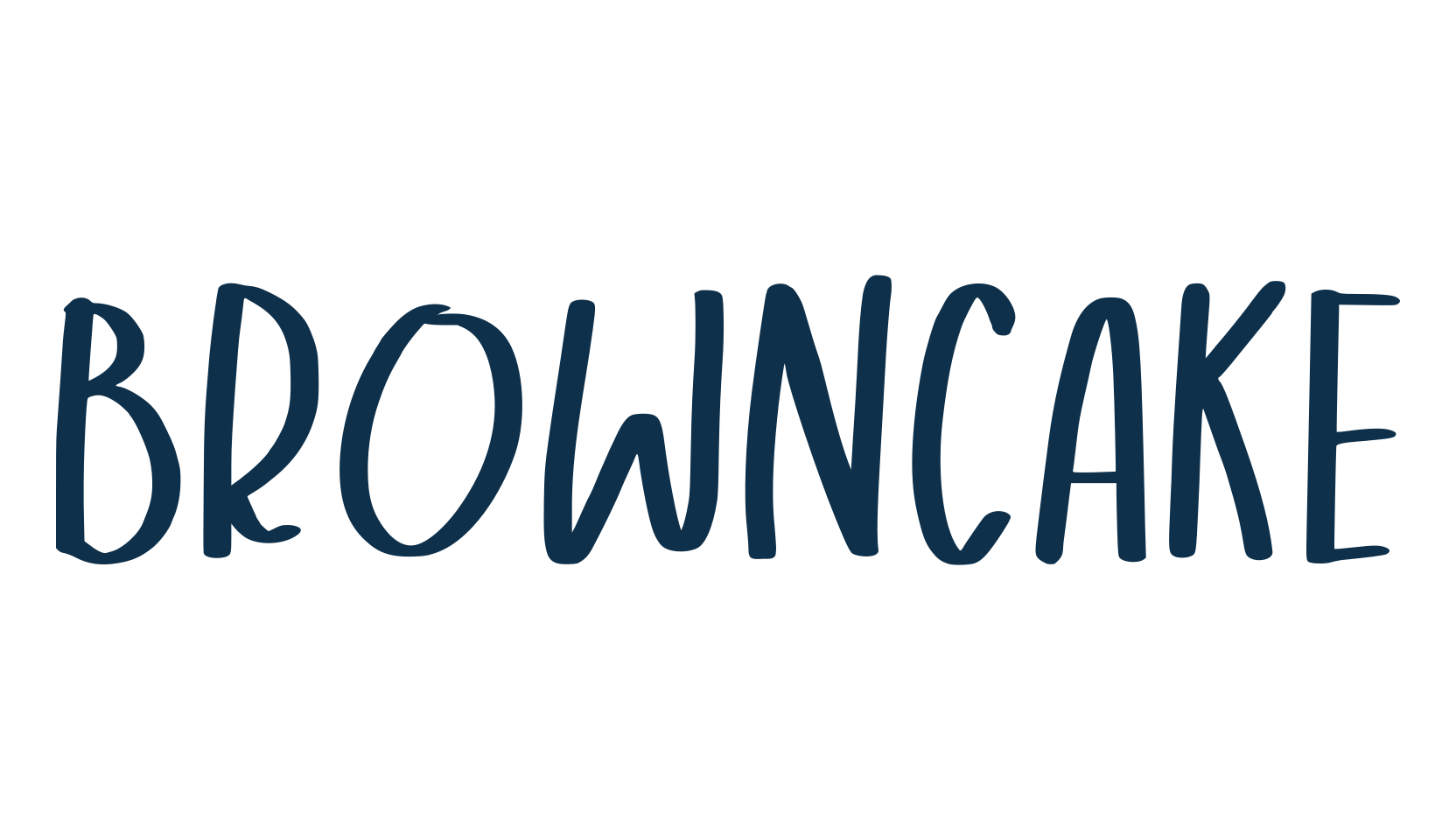 Browncake, script handwritten fancy decorative calligraphy font preview