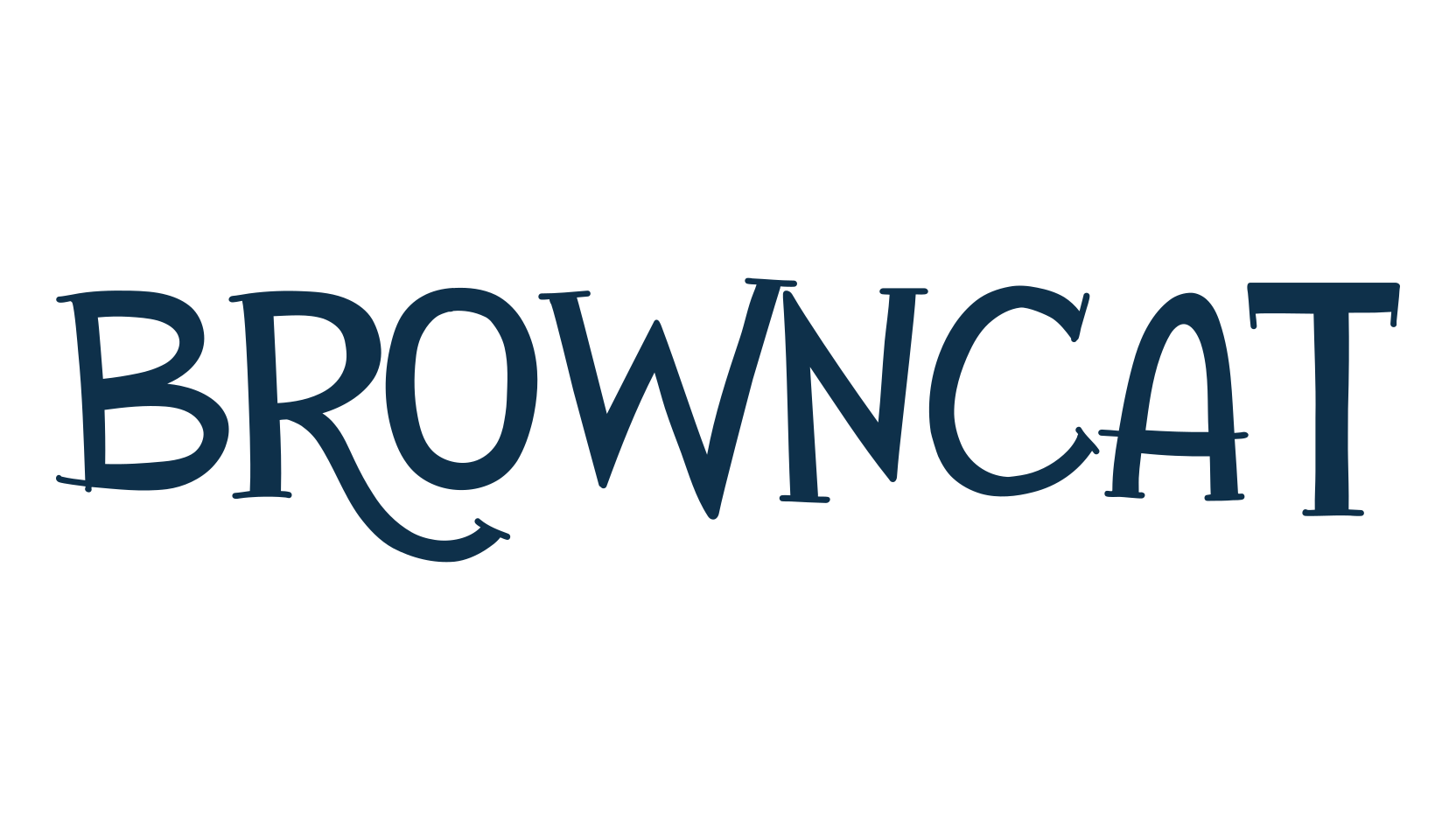 Browncat, fancy cartoon decorative font preview