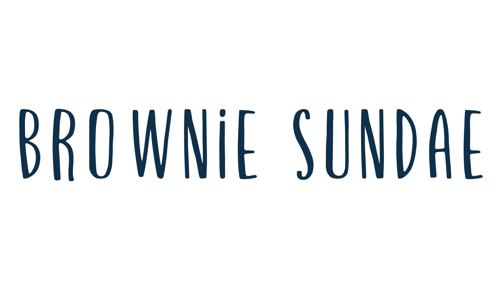 Brownie Sundae, display market font preview