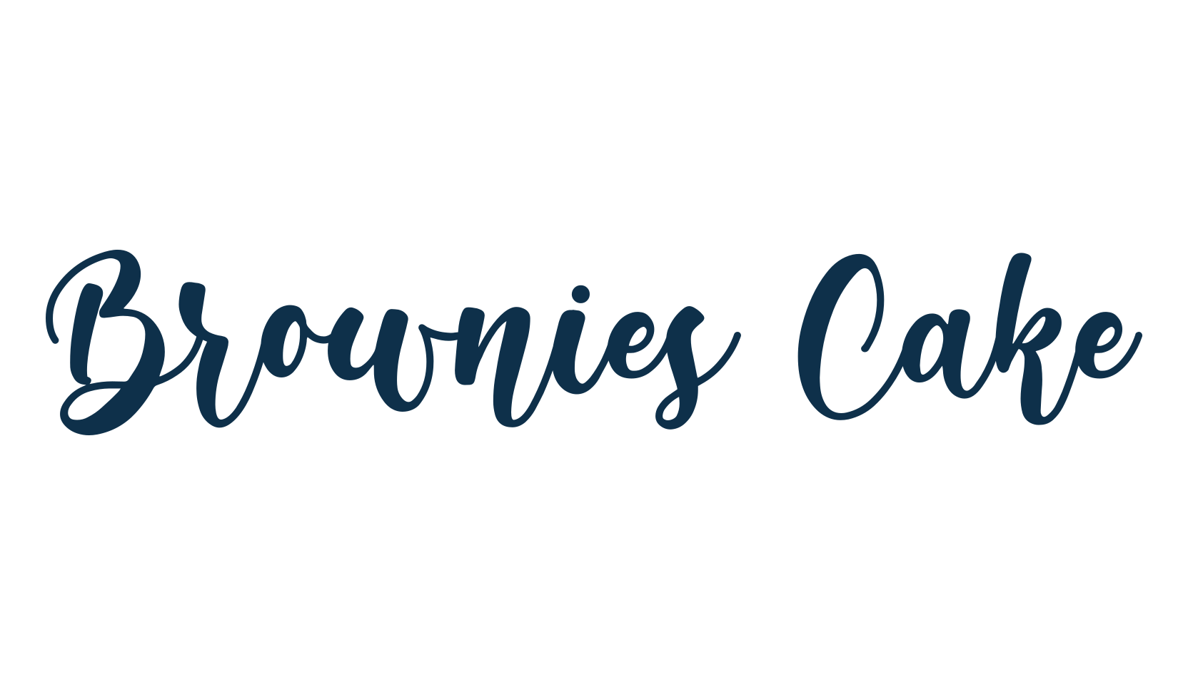 Brownies Cake, various font preview