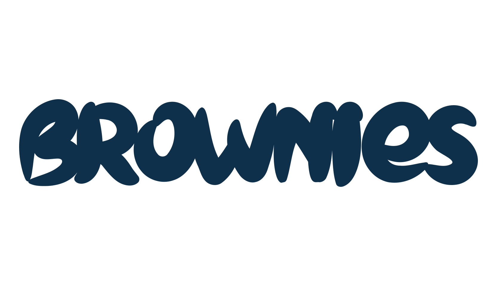 Brownies (brownies), groovy font preview