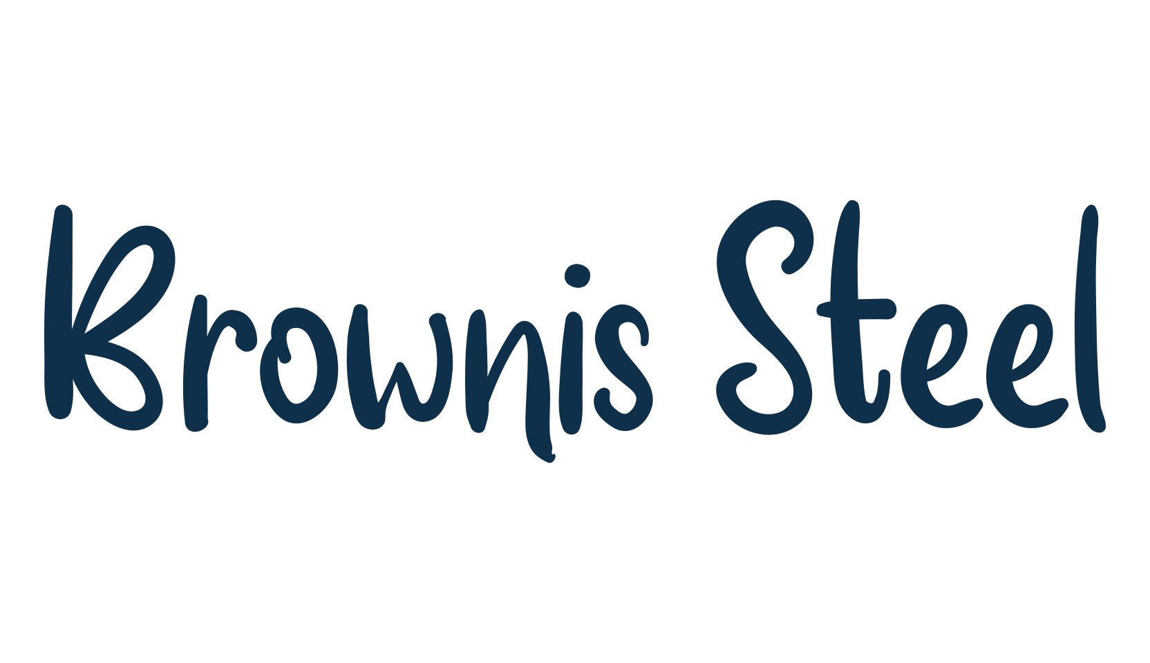 Brownis Steel, fancy decorative font preview