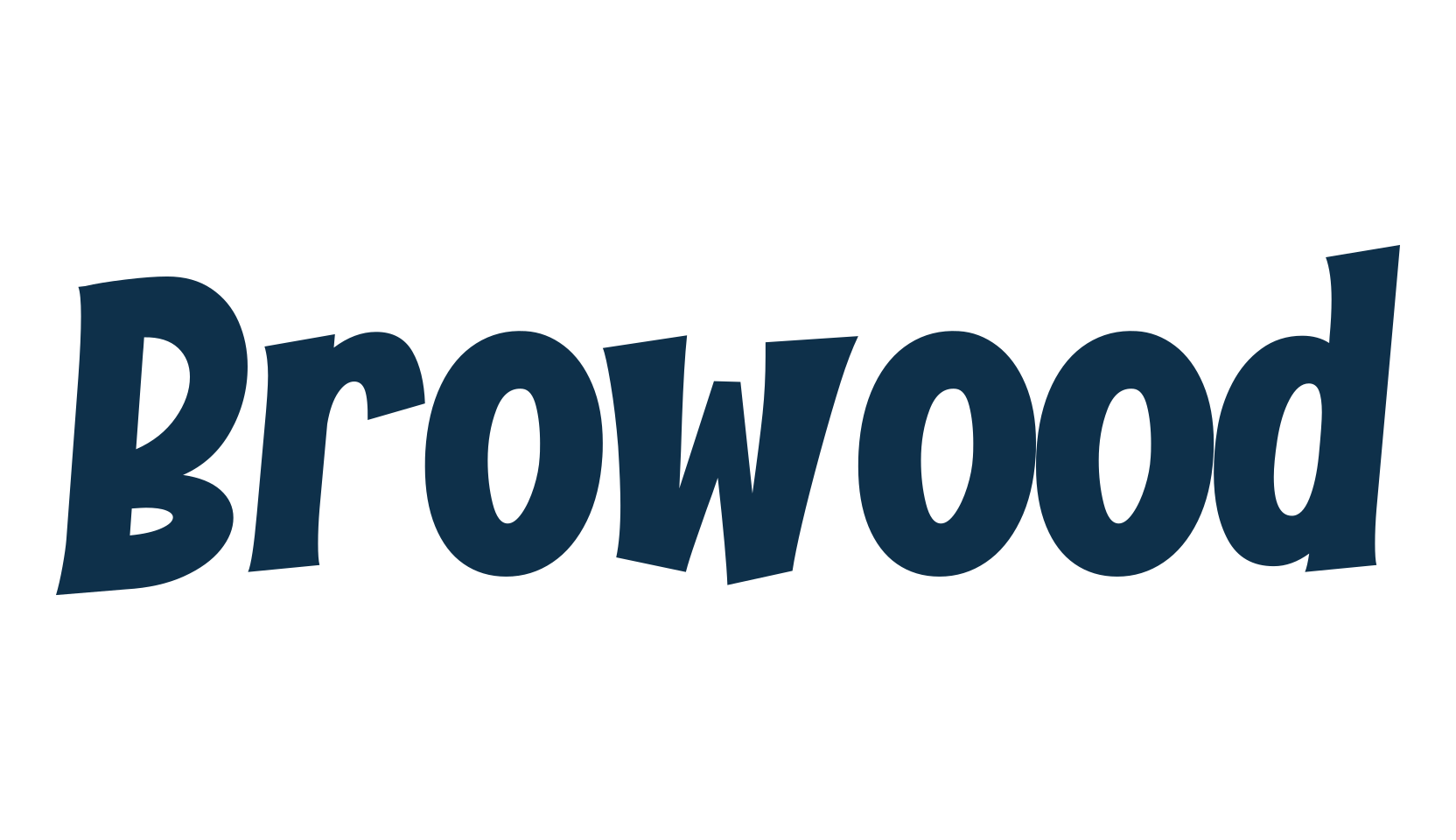 Browood, cartoon font preview