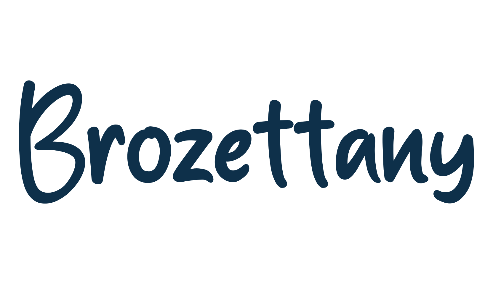 Brozettany, script handwritten fancy decorative calligraphy font preview
