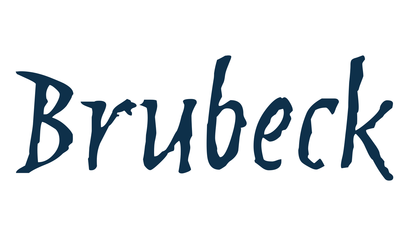 Brubeck, various font preview