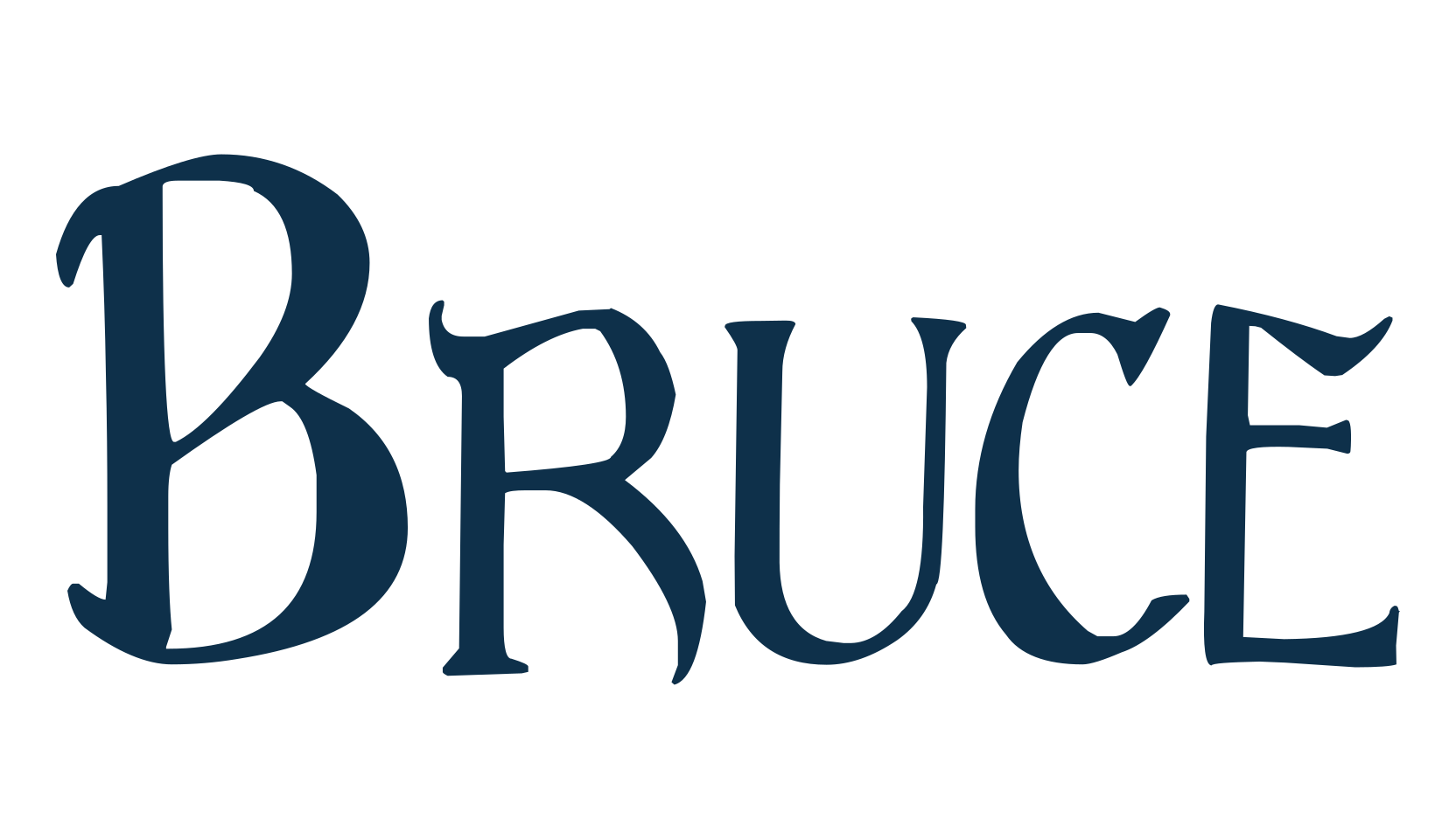 Bruce, various font preview