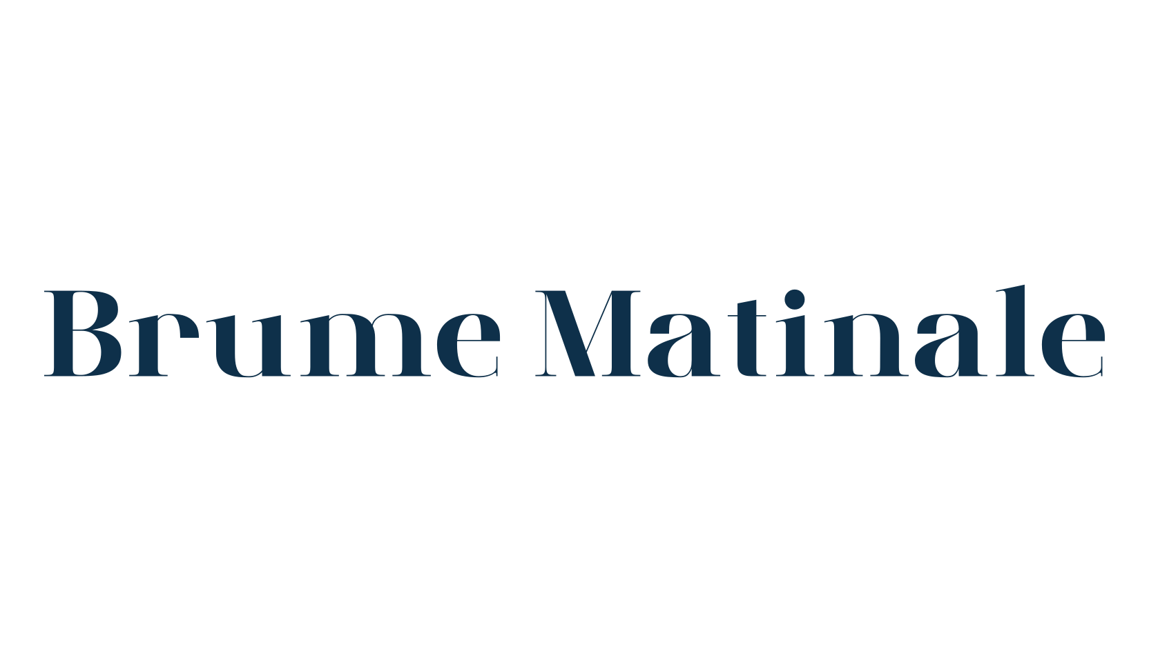 Brume Matinale, basic serif font preview