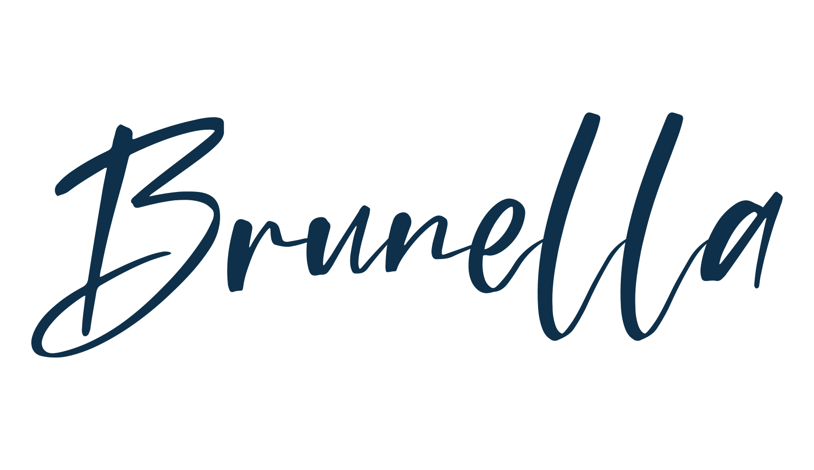 Brunella (brunella-3), handwriting font preview