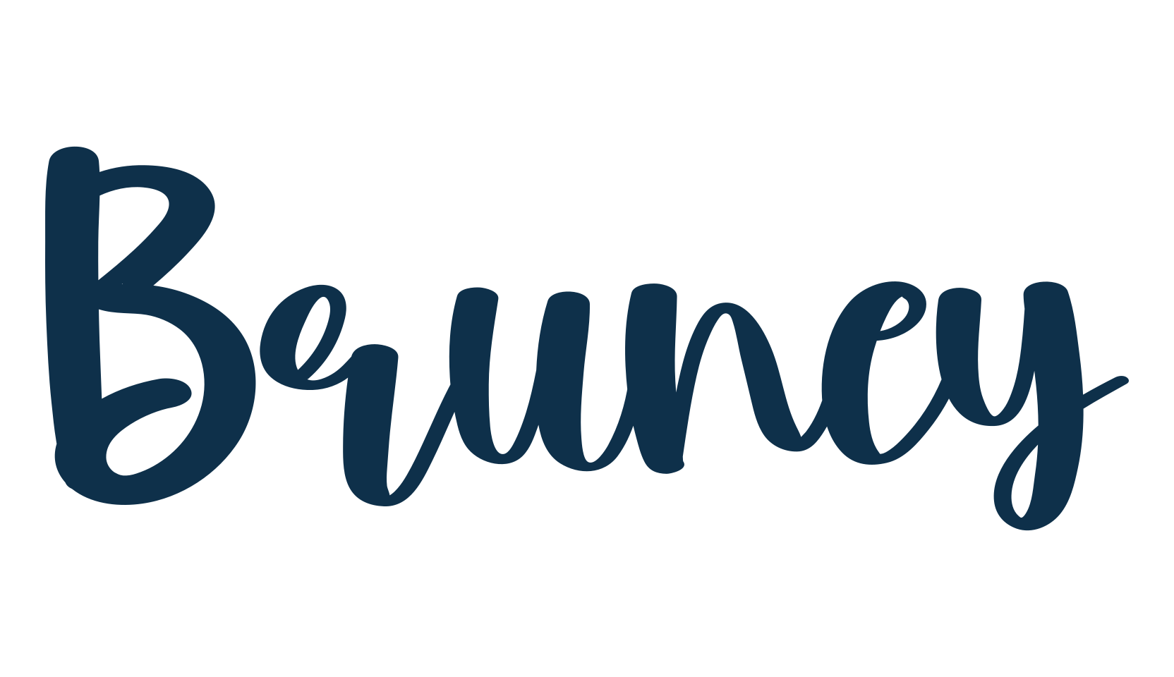 Bruney, handwriting font preview