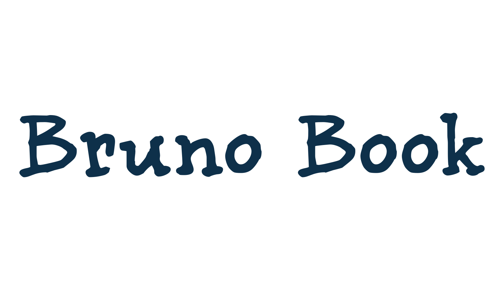 Bruno Book, fancy cartoon decorative comic font preview