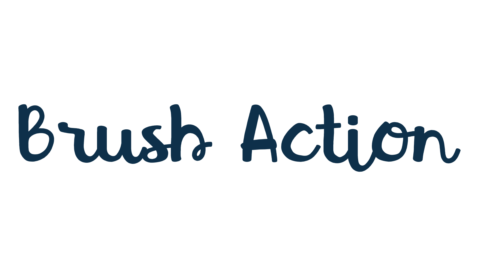 Brush Action, brush font preview