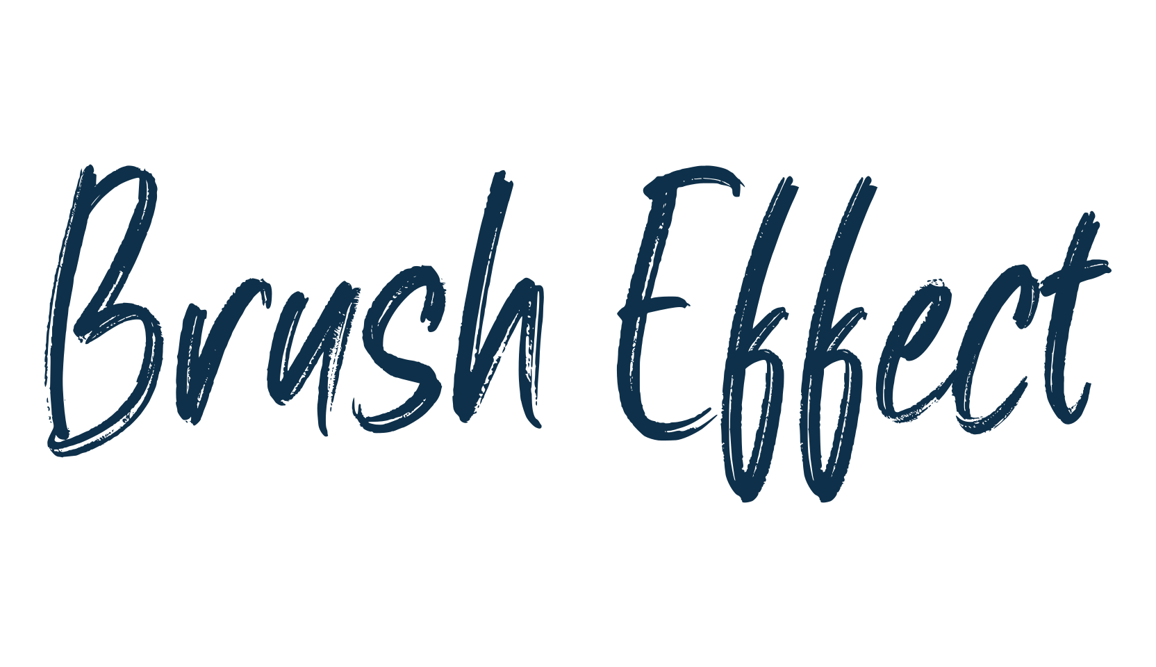 Brush Effect, brush font preview