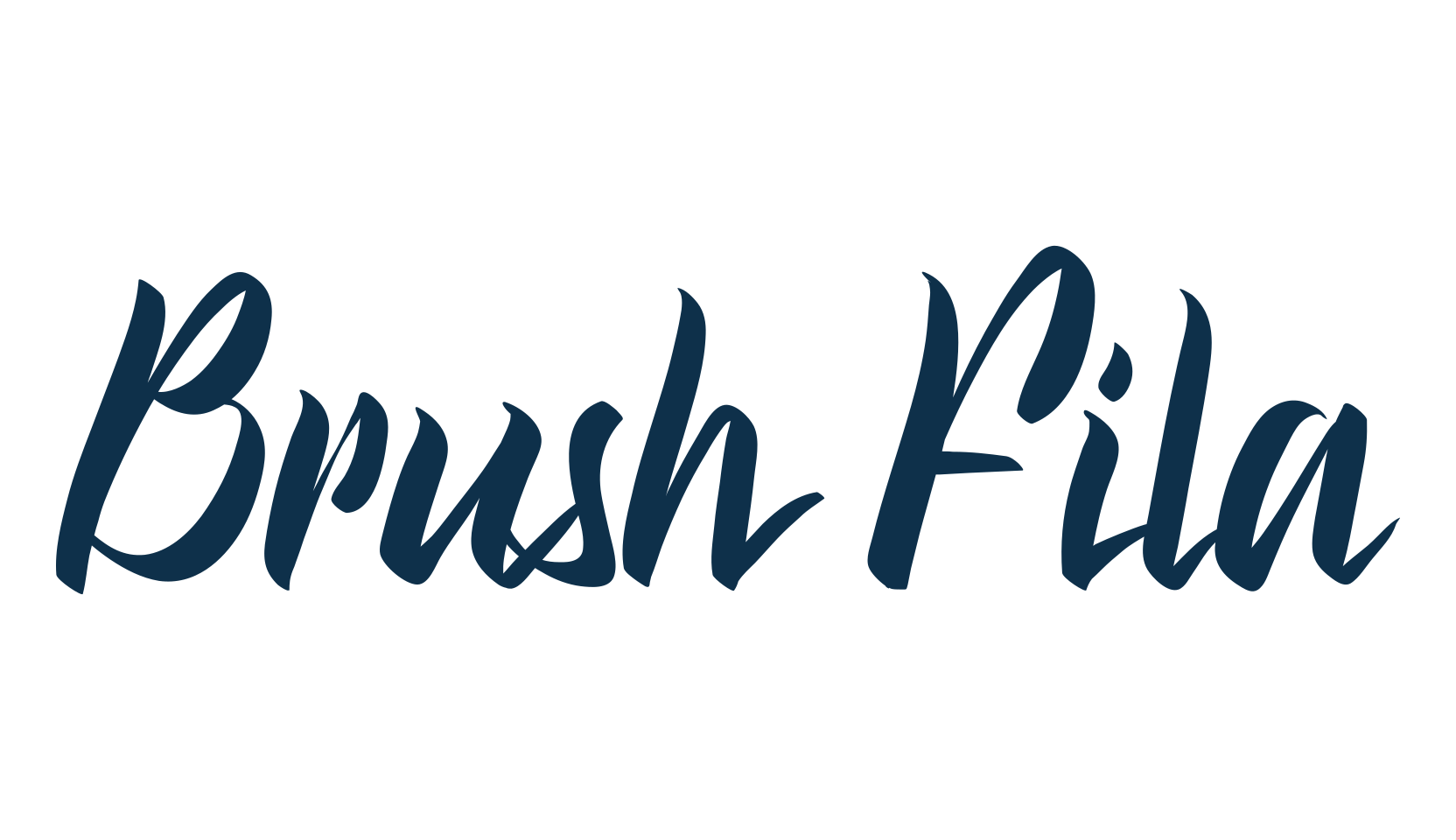 Brush Fila, script brush fancy decorative calligraphy font preview