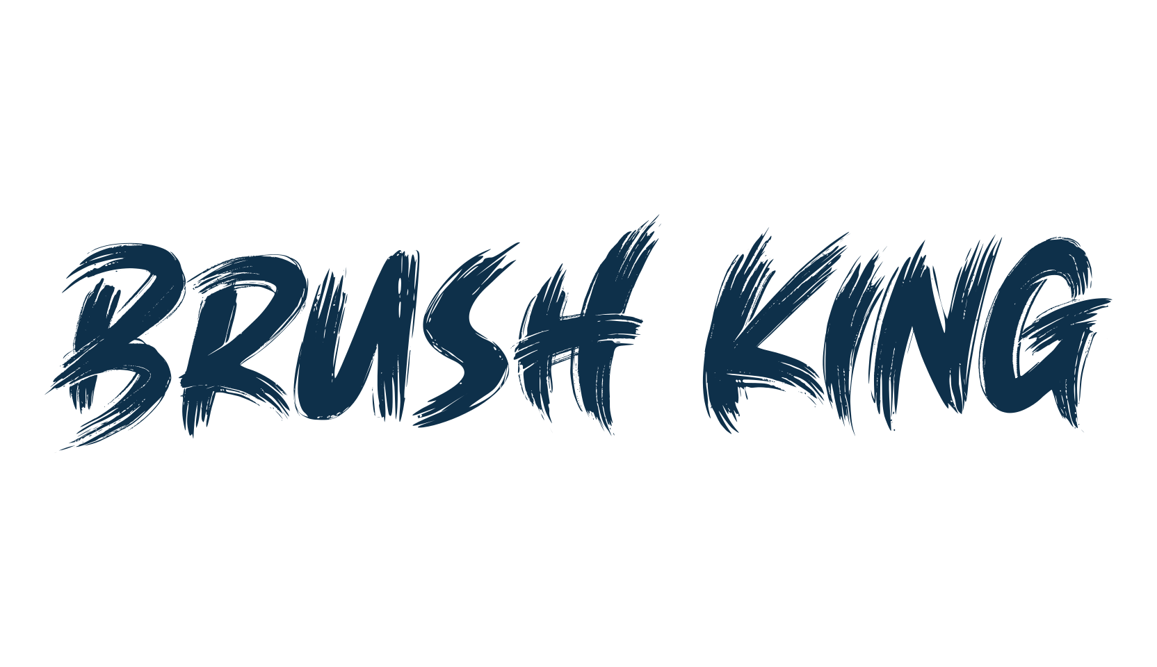 Brush King, brush font preview