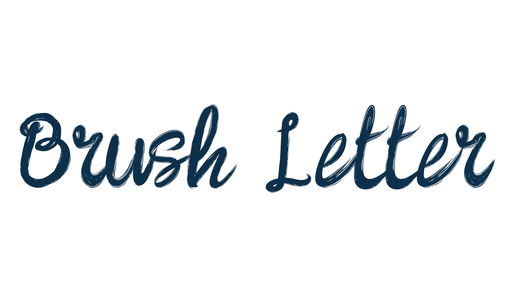 Brush Letter, script brush fancy decorative calligraphy font preview