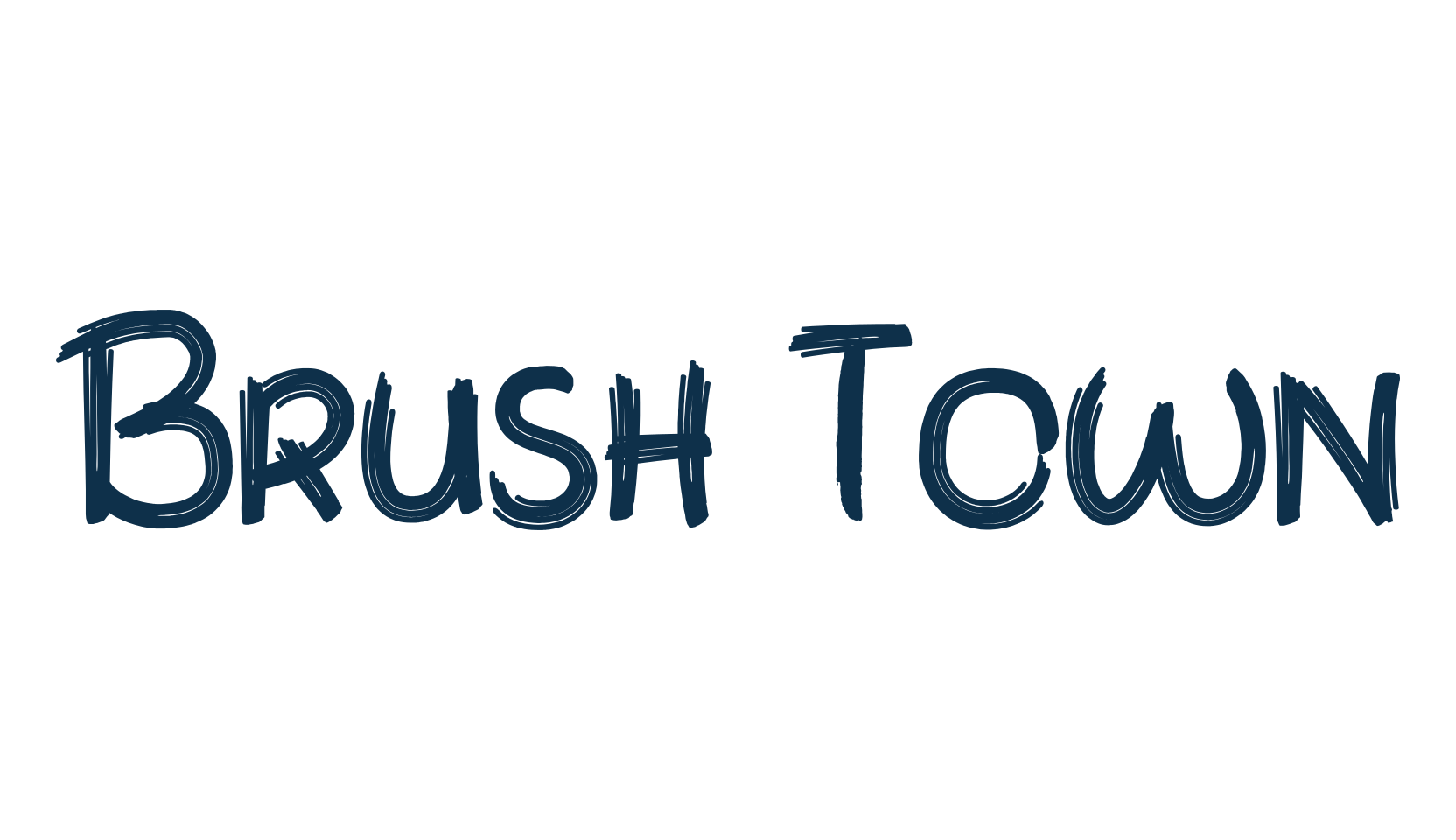 Brush Town, script brush fancy decorative calligraphy font preview