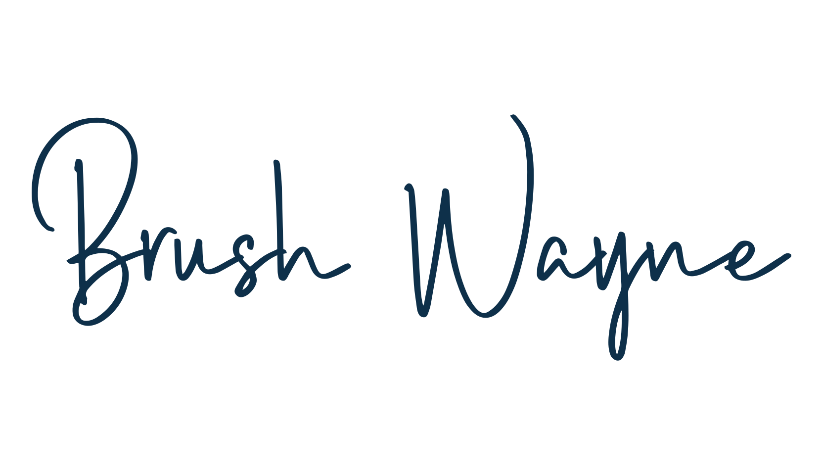 Brush Wayne, script handwritten fancy decorative calligraphy font preview