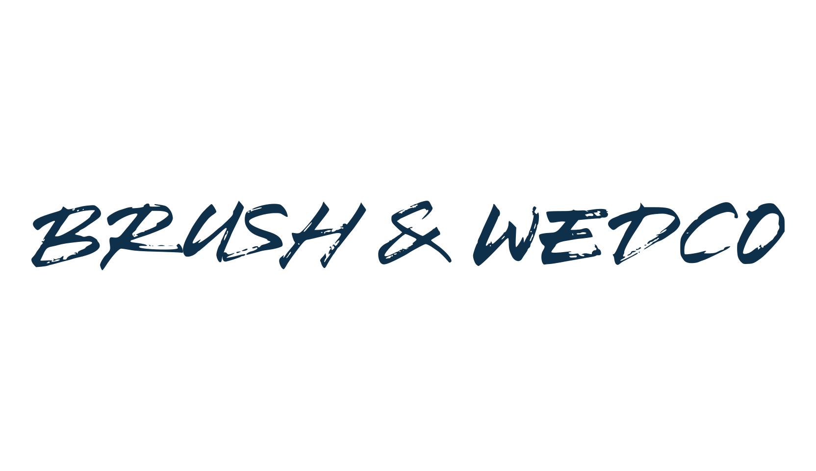 Brush & Wedco, brush font preview