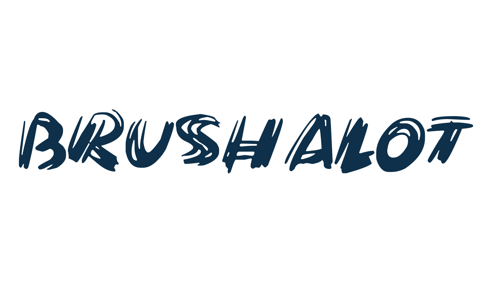 Brushalot, script brush fancy decorative calligraphy font preview