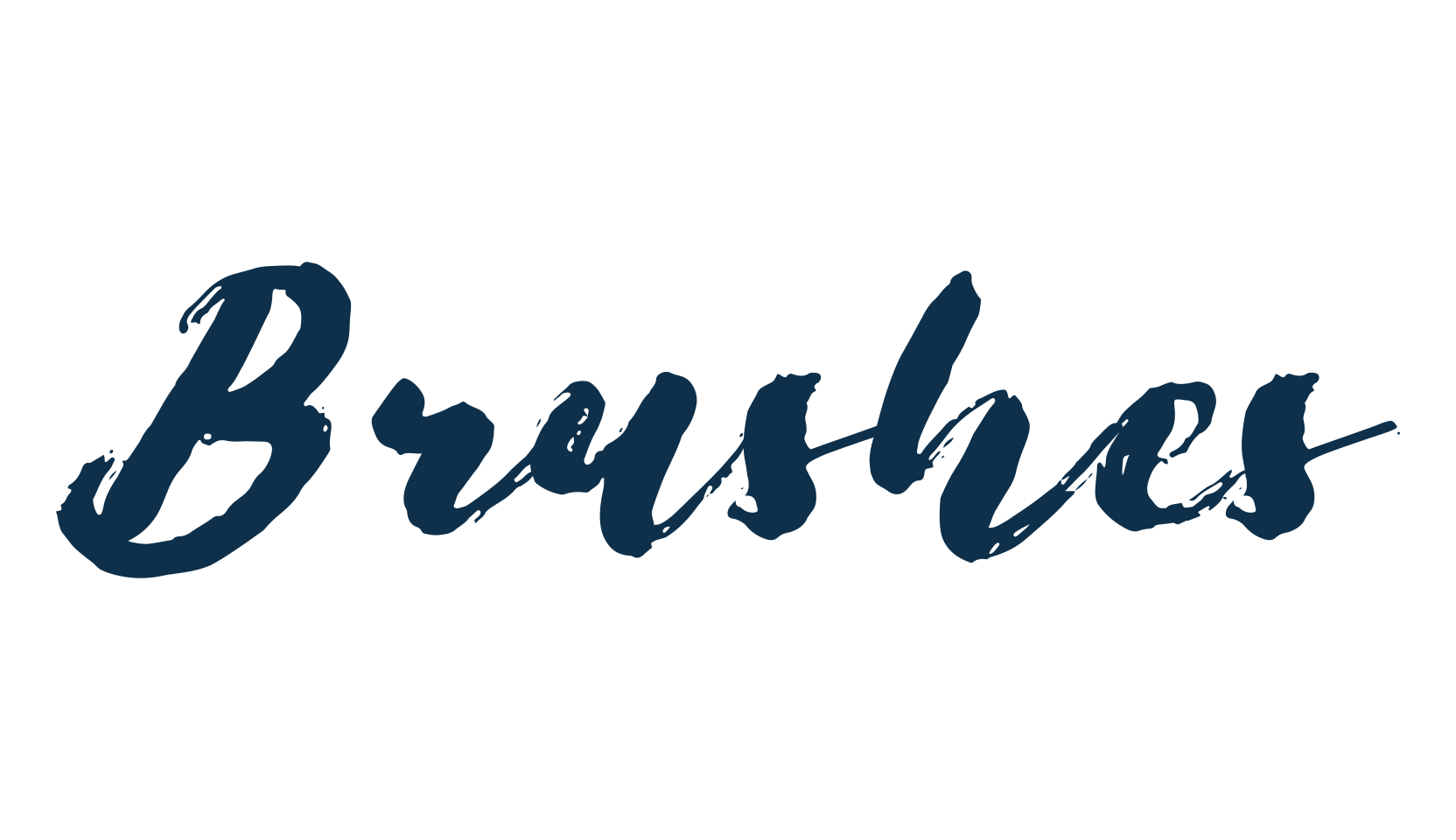 Brushes, script brush fancy decorative calligraphy font preview