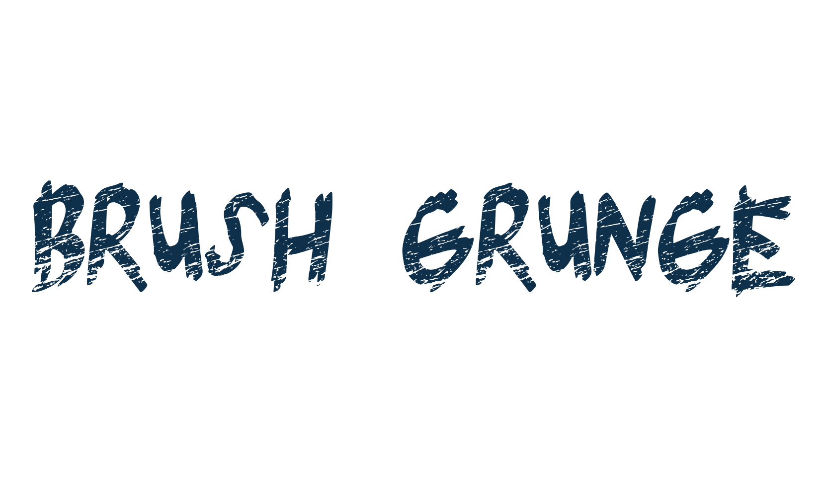 Brush Grunge, script trash fancy decorative calligraphy font preview