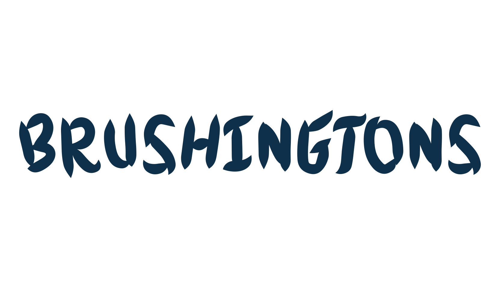 Brushingtons, script brush fancy decorative calligraphy font preview