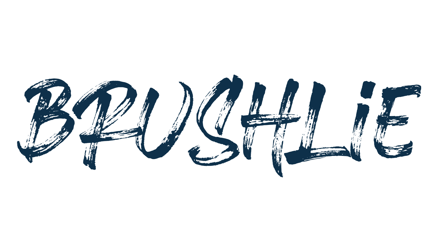 Brushlie, brush font preview