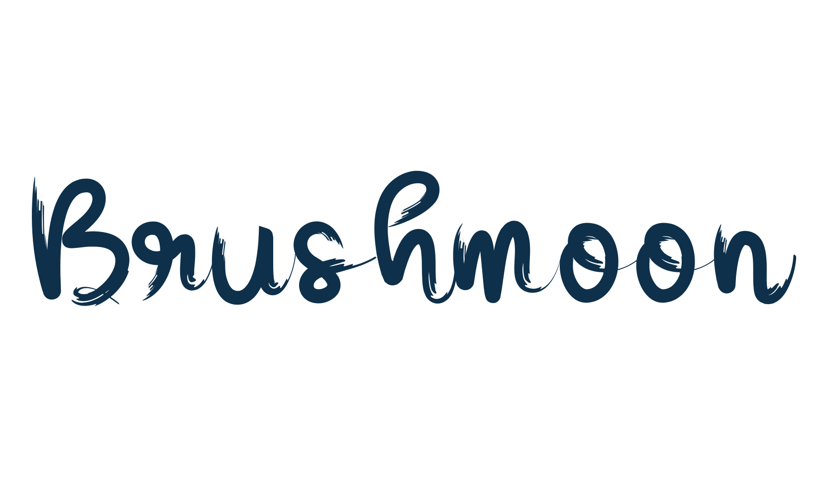 Brushmoon, script brush fancy decorative calligraphy font preview