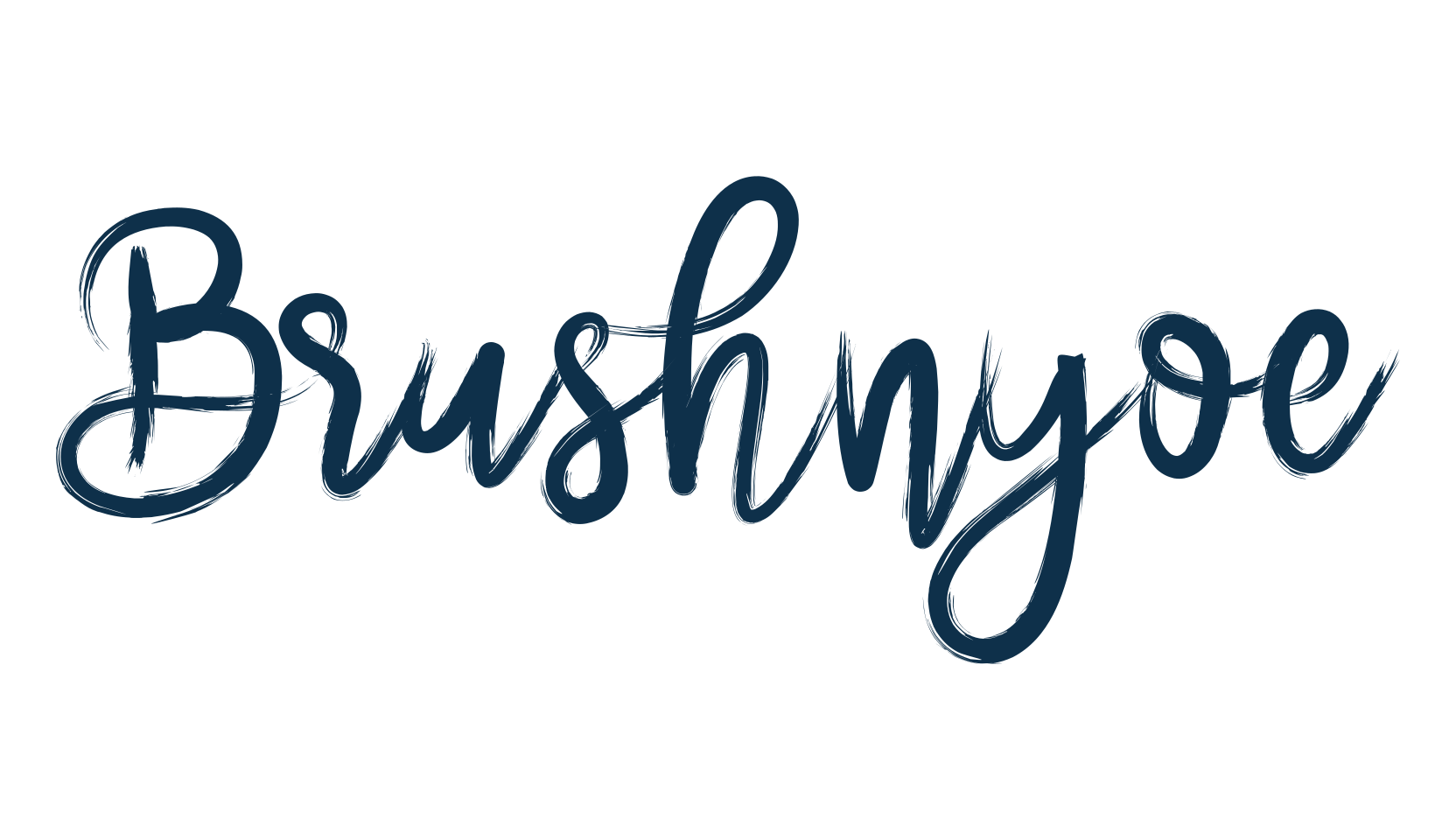 Brushnyoe, script brush fancy decorative calligraphy font preview