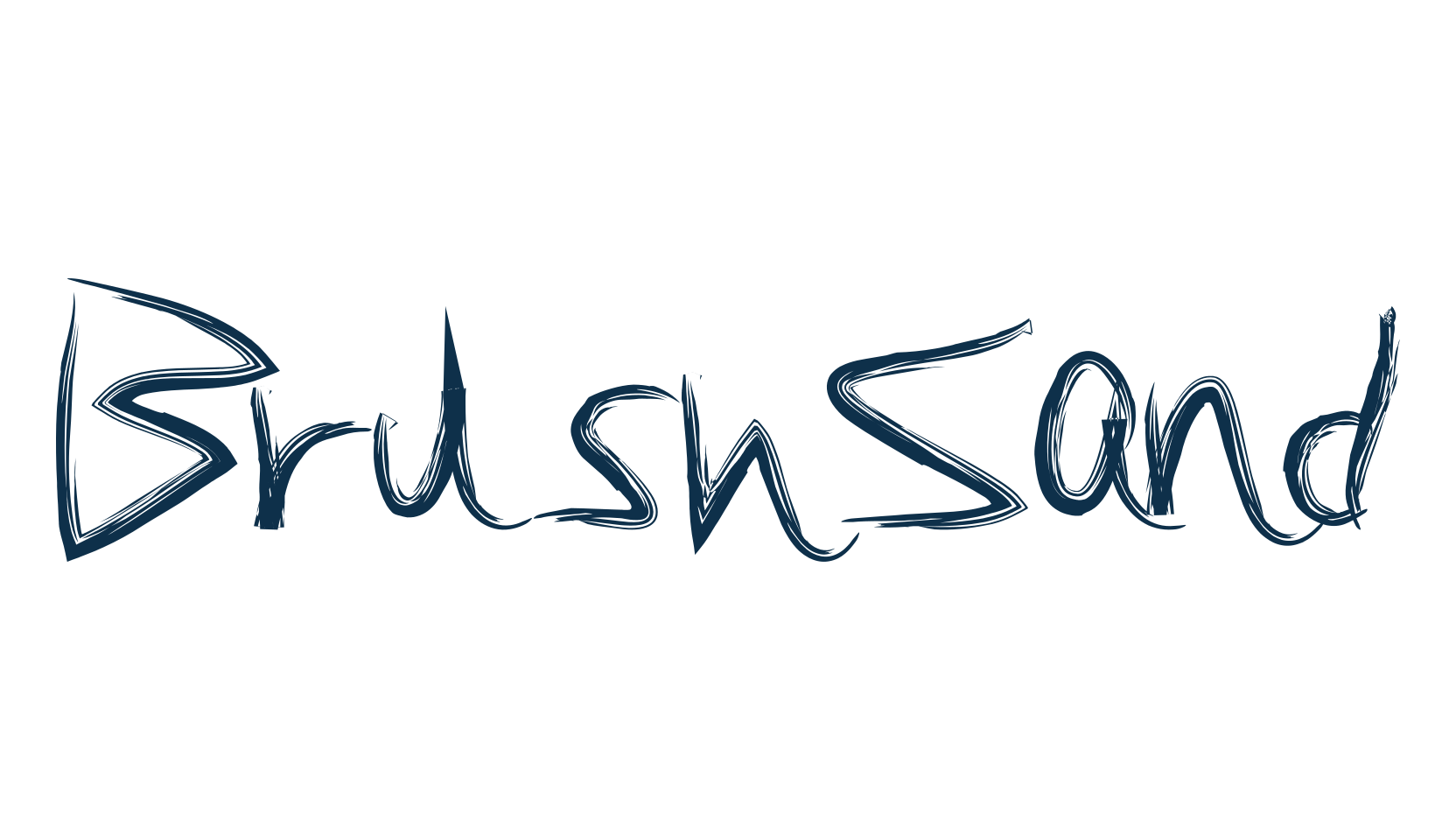 BrushSand, various font preview