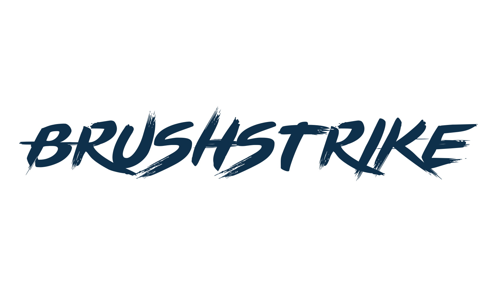 Brushstrike, brush font preview