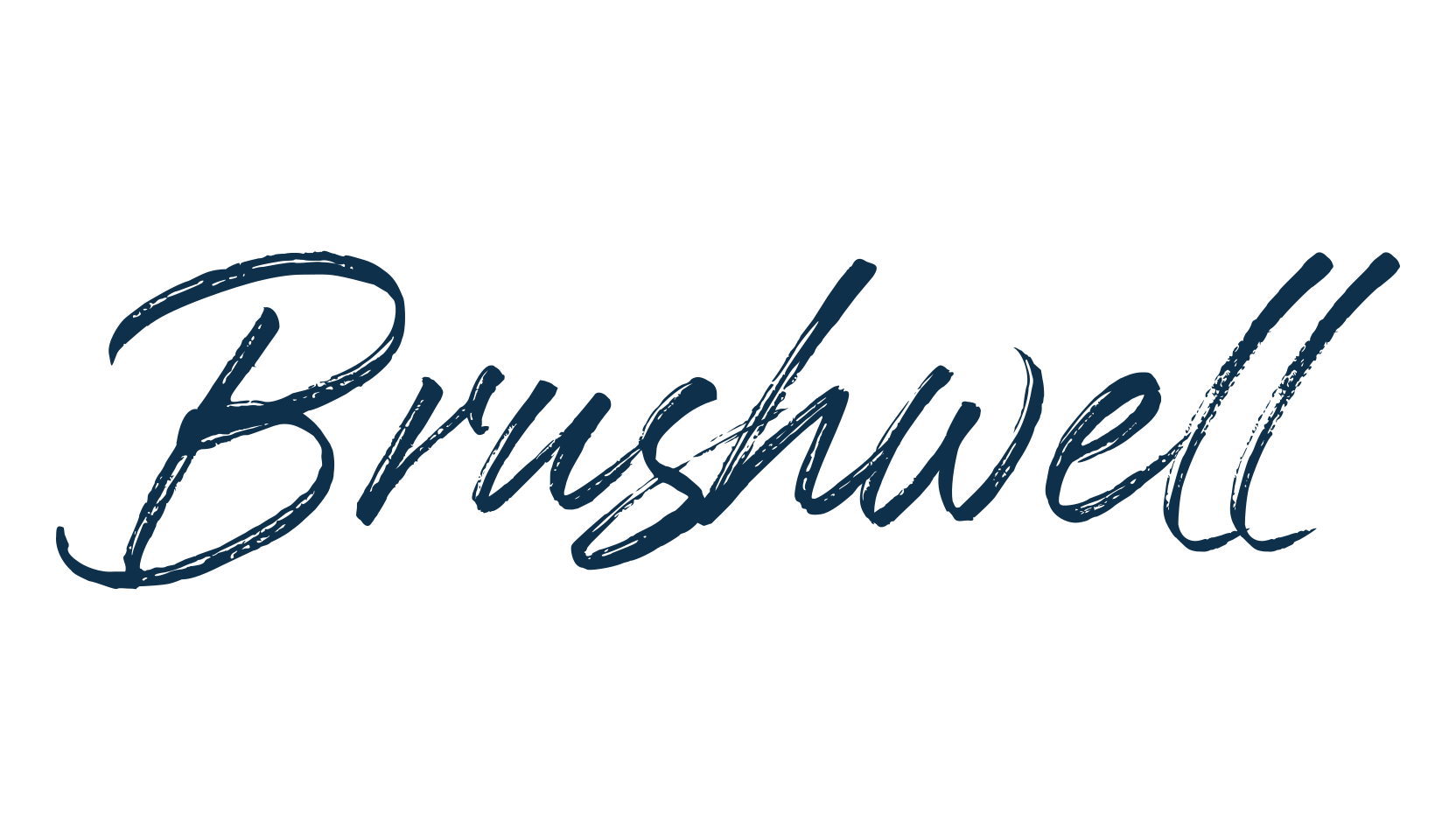 Brushwell, brush font preview
