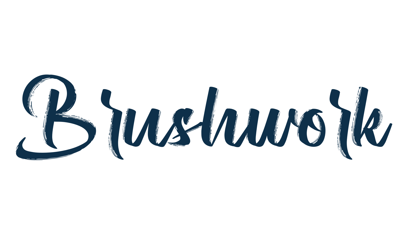Brushwork, script brush fancy decorative calligraphy font preview