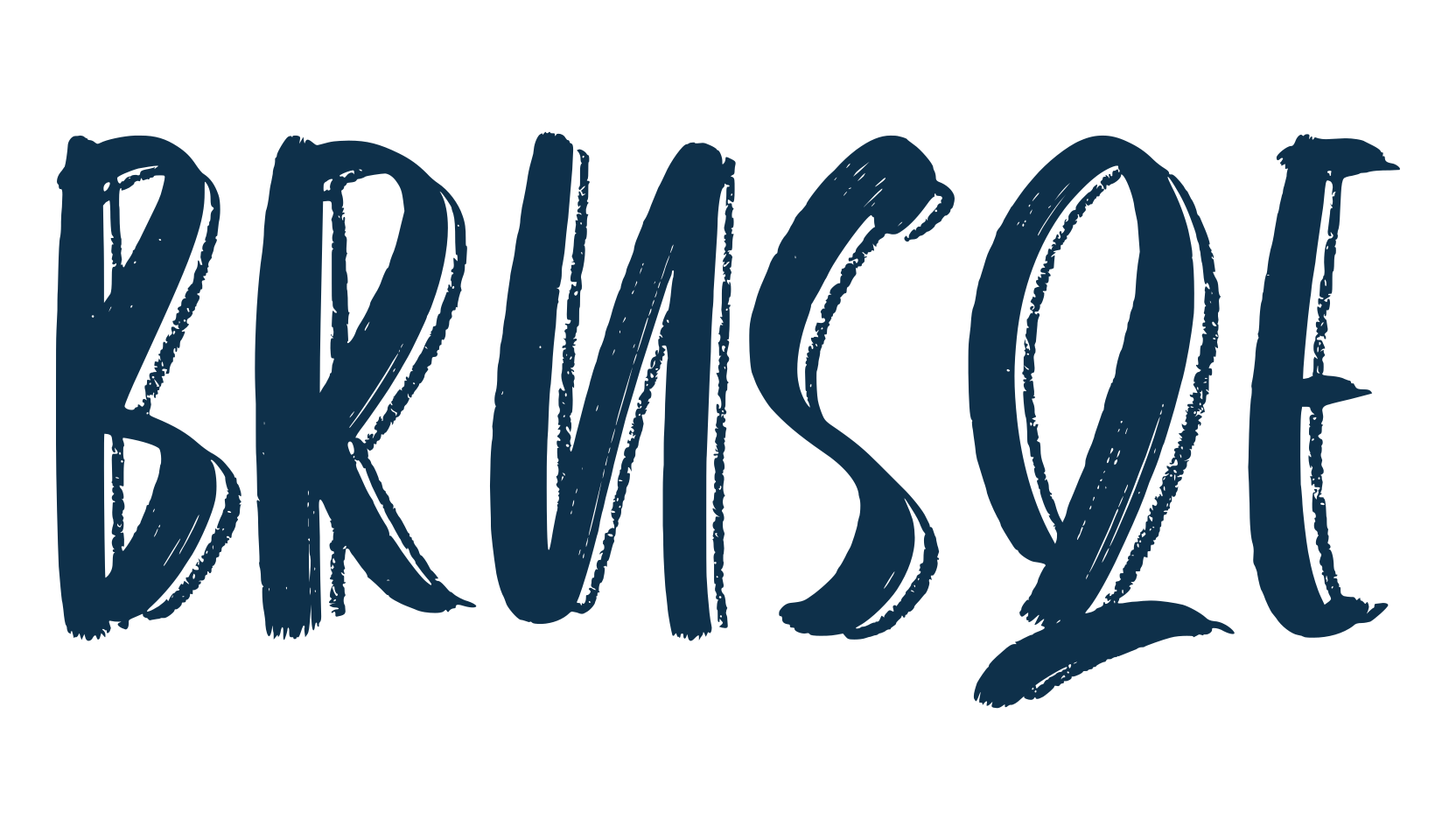 Brusqe, brush font preview