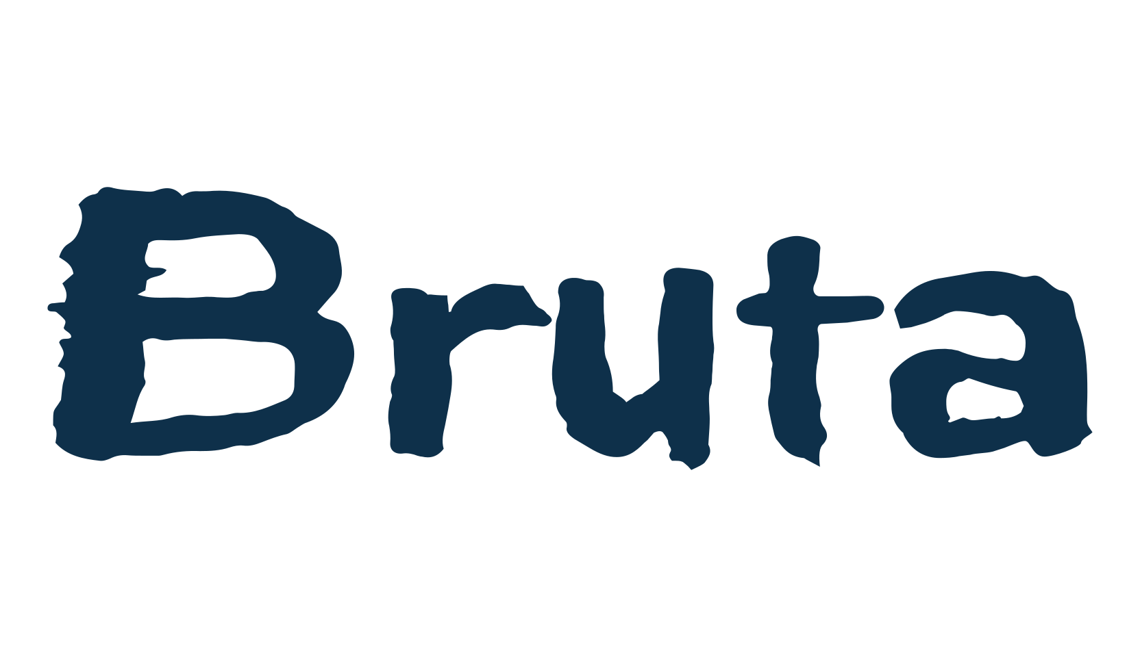 Bruta, eroded font preview