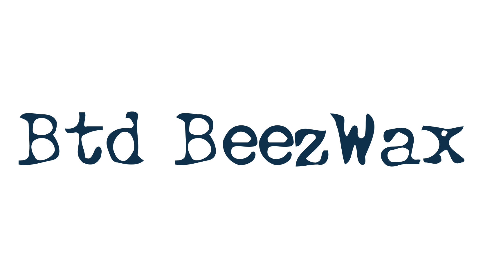 Btd BeezWax, eroded font preview